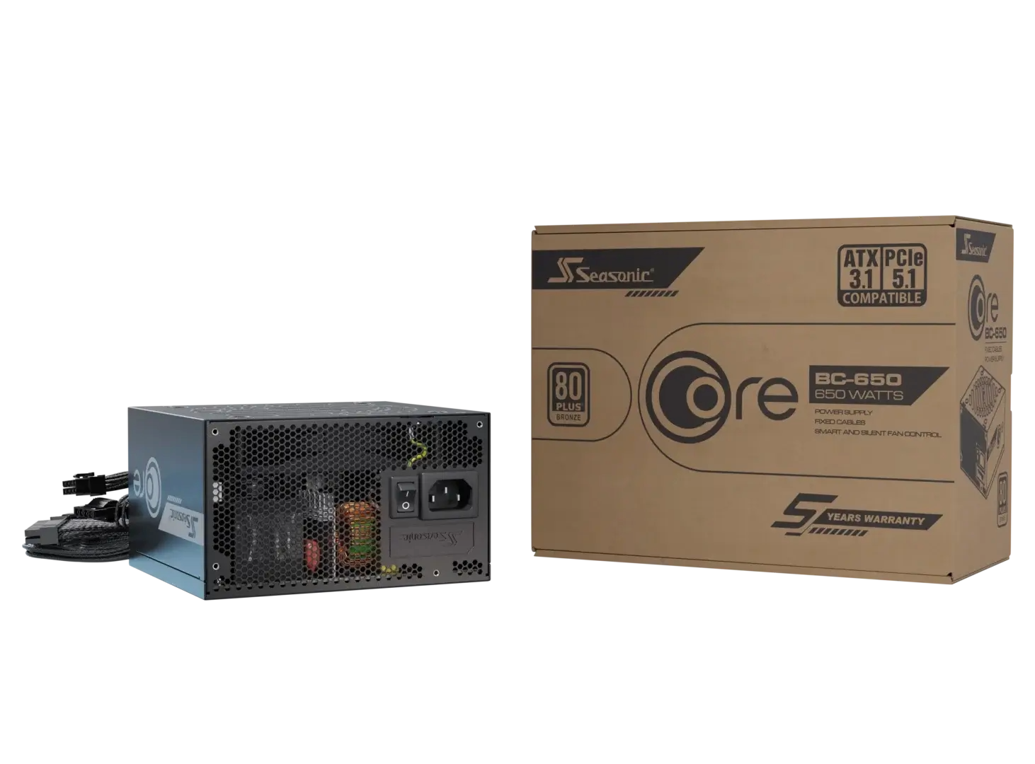650W Seasonic SRP-CBC651-A5A51JF 80 Plus Bronze PSU